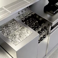 Le dernier comptoir de bar à cocktails mobile en acier inoxydable avec fonction de refroidissement en 2026