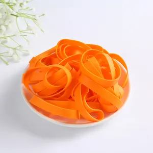 Custom Low price vietnam rubberbands wide pure color elastic rubber bands for school home bank office supplies