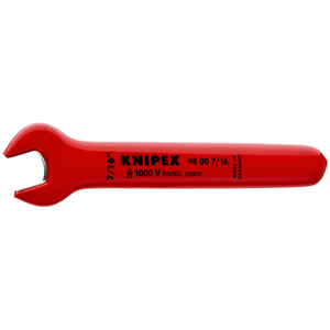 Llave de boca abierta Knipex de 7/16 pulgadas, 1000 V, aislada, fabricada en Alemania - Product Image 1