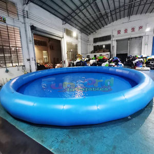 Piscina inflable rectangular multicolor de gran tamaño para adultos. - Product Image 5