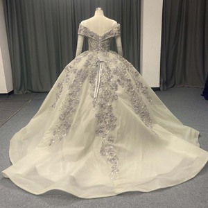 ชุดเดรสงาน Quinceanera สีเงินโรแมนติก Lsany289 ประดับด้วยลูกปัดลายดอกไม้ 3 มิติ กระโปรงทรงบอลกาวน์ ผ้าทูลสีรุ้ง สำหรับงานพิธีแต่งงานอย่างเป็นทางการ Jancember - Product Image 2
