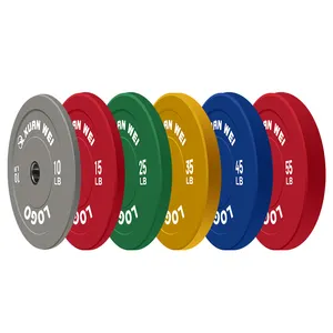Weightlifting Wholesale Gym Training Weightlifting Black High Elastic Rubber Barbells Weight Plates