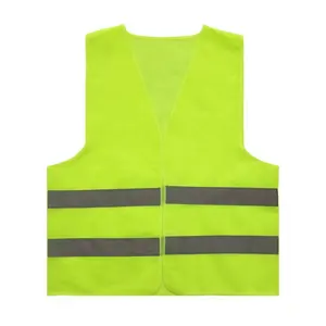 Yellow Cheap Safety Clothing ReflectorJacket Wear-resistant Customizable Logo High Visibility Reflector Reflective Safety Vest