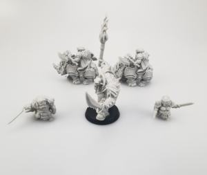 Figurines miniatures personnalisées en plastique ABS, résine PVC, guerriers et dragons de style cartoon pour jeux de société - Product Image 3