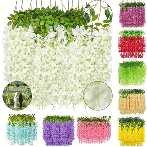 Ghirlanda di <span class=keywords><strong>Glicine</strong></span> Artificiale in Seta, 12 Pezzi Grandi, Fiori Pendenti, Decorazione <span class=keywords><strong>per</strong></span> Soffitti di Matrimoni - Vendita Calda - Product Image 1