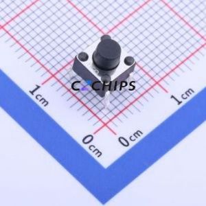 K2-1102DP-E3SW-04 Tactile Switch Through hole Component (THT)-4P,6x6mm Switch 1.8N Through Hole 6mm 6mm - Product Image 1