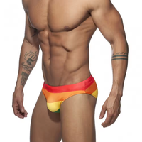 Short de Bain Triangle Respirant en Spandex/Nylon pour Homme avec Taille Élastique pour Plage Surf Natation