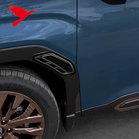 Pour Subaru Forester 2025-2027 – Accessoires extérieurs de voiture : Emblème, badge, autocollant de garde-boue avant extérieur en ABS (2 pièces)
