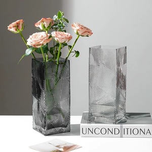 Florero Moderno de Vidrio Transparente para Mesa, Hidroponía, Sala de Estar, Florero Minimalista - Product Image 2