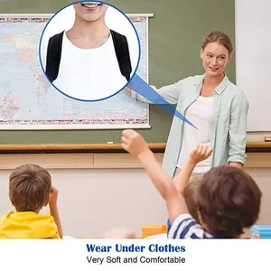 Người đàn ông của phụ nữ thể thao tư thế chỉnh vành đai thoáng khí bảo vệ vô hình di động thắt lưng trở lại hỗ trợ cho sử dụng hàng ngày - Product Image 4