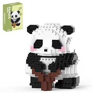 कार्टून प्यारा पशु पांडा माइक्रो-कण डिय मॉडल प्लास्टिक ब्लॉक सूक्ष्म ईंट खिलौना उपहार जुगुएटेस - Product Image 1