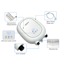 Chauffe-eau instantané électrique intelligent 3,5 kW pour salle de bain et cuisine, installation facile sous évier, sans réservoir