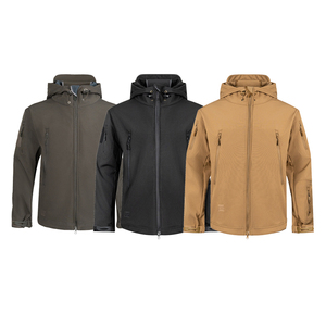 Logo personnalisé hommes Sports d'hiver Veste Softshell Coupe-vent Imperméable Livraison <span class=keywords><strong>Ski</strong></span> Coupe-Vent Camouflage Tactique Randonnée Polaire - Product Image 1