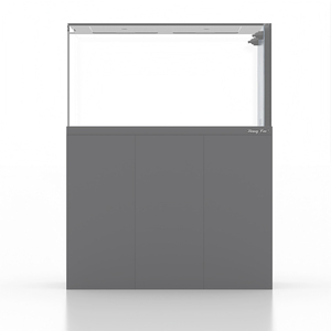Acuario moderno de cristal para peces Arowana con bomba de fuente, 200 galones, ecológico, filtro de esquina, filtro trasero y sumidero, modelo Living - Product Image 2