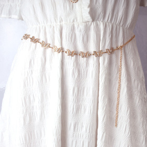 Chaîne de taille papillon en alliage de zinc, simple couche, style hip-hop, pour soirée - Product Image 2