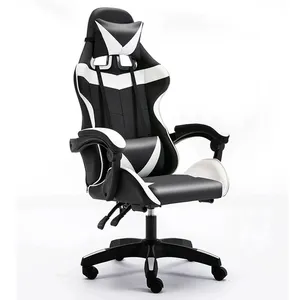 Chaise de jeu inclinable ergonomique Baroni Home, réglable en hauteur, avec support lombaire, dossier rembourré et repose-pieds extensible - Product Image 5