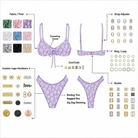 Fabricant de maillots de bain sur mesure écologiques Odm, ensemble de bikinis pour femmes, créez votre propre maillot de bain une pièce