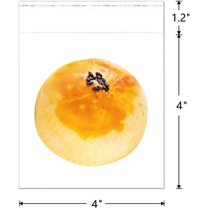 Self <b>Sealing</b> Cellophane <b>Bags</b> 4x4" Clear Resealable Cello Cellophane <b>Bags</b> 200pcs Self-<b>Sealing</b> OPP <b>Bags</b> 2mil for Bakery Cookie - Product Image 2