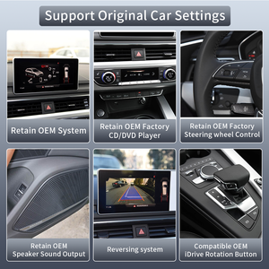 Lecteur DVD de voiture Android Auto sans fil Linux 12,3 pouces pour <span class=keywords><strong>AUDI</strong></span> 2017-2022 A4 A4L A5 <span class=keywords><strong>S5</strong></span> B9, vidéo de voiture, GPS, navigation, écran intelligent HD - Product Image 6