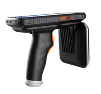 Lecteur-graveur sans fil portable Android 10 UHF RFID longue portée 12-20m avec code QR pour système d'entrepôt intelligent