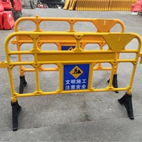 Clôture routière en plastique de haute qualité, barrière d'avertissement routière