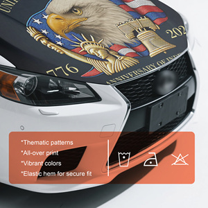 Copertura Cofano Auto Aquila della Libertà 4x5 piedi, Statua della Libertà, Decorazione Anteriore Auto Elastica, USA 250, Striscione Patriottico per Veicoli 1776 <span class=keywords><strong>2026</strong></span> - Product Image 1