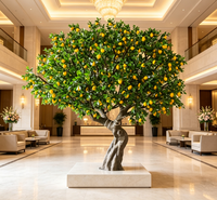 Arbre d'oranger artificiel, taille personnalisable, plante à fruits artificiels réalistes pour la décoration de la maison, du bureau, de l'hôtel, du balcon, de mariage