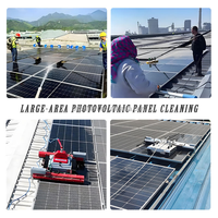 Machine robotique de nettoyage de panneaux solaires sur le toit télécommandée intelligente de haute technologie pour panneaux photovoltaïques