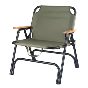 Silla plegable portátil de aluminio para exteriores, silla de playa, acampada, ligera, OEM de fábrica, venta al por mayor