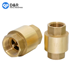 डी एंड आर कस्टम पूर्ण आकार पीतल नॉन रिटर्न वाल्व dn15 1/2 '-2' 4 इंच एक तरह ऊर्ध्वाधर स्प्रिंग फुट की जांच वाल्व - Product Image 5