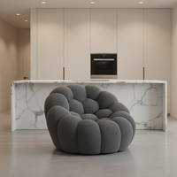 Canapé simple et double Bubble Arc, canapé de compression Football avec revêtement en tissu et rembourrage en éponge pour salon
