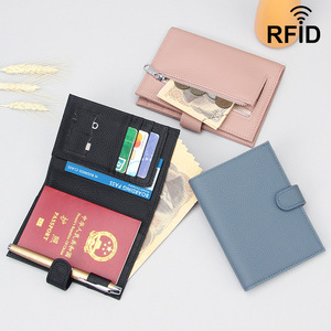 RFID Blocking <b>Passport</b> Holder, Ultra-Thin Leather Card <b>Wallet</b>, OEM/ODM Custom Factory, Travel Organizer - Product Image 2