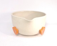 Bol à matcha en céramique personnalisé en forme de canard, fait main, pour la cérémonie du thé Chawan et le matcha latte