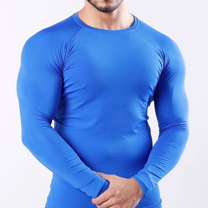 Camiseta Deportiva de Compresión para Hombre, Manga Larga, Diferentes Colores, Venta al Por Mayor, Cómoda, 100% Poliéster, para Gimnasio - Product Image 2