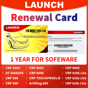 Carte d'activation et de renouvellement LAUNCH X431 CRP Series 1 AN, Mise à jour logicielle pour Launch CRP423/CRP909E/CRP909/CRP909X - Product Image 6