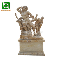 Sculpture grecque en marbre blanc, sculptée à la main, célèbre, laocon et Son fils