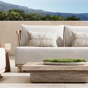 Muebles de Exterior Modernos de Madera de Teca Maciza, Sofá, Silla, Muebles de Exterior para Gimnasio, Comedor, Hotel, Parque, Sofá de Teca - Product Image 1