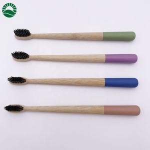 Nuevo <span class=keywords><strong>cepillo</strong></span> de dientes de bambú natural Mango de bambú cilíndrico <span class=keywords><strong>Cepillo</strong></span> de dientes - Product Image 2