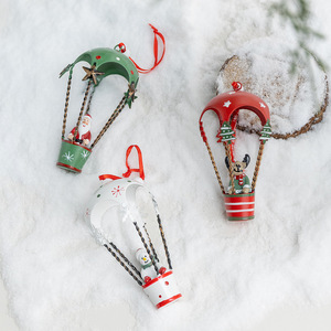 Nouvelle Décoration de Noël 2026 : Pendentif Père Noël Parachutiste, Bonhomme de Neige et Élan Mignon pour Arbre de Noël – Idéal Cadeau - Product Image 2