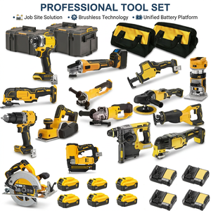 <span class=keywords><strong>Kit</strong></span> combinado de herramientas inalámbricas de litio para taller DIY: taladro, <span class=keywords><strong>lijadora</strong></span>, sierra de calar y amoladora. Juego de herramientas eléctricas inalámbricas multiusos. - Product Image 1