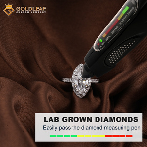 Bague de fiançailles en platine PT950 Goldleafgem avec diamant de laboratoire taille marquise, certifié IGI D VS1, 1 à 4 carats, bijoux en diamant de laboratoire - Product Image 3