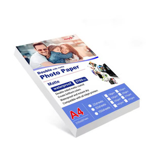 A3 A4 fotoğraf kağıdı mat mürekkep püskürtmeli kağıt tek çift taraflı fotoğraf kalite mürekkep püskürtmeli kağıt 110 <span class=keywords><strong>130</strong></span> 210 230 gsm mürekkep püskürtmeli yazıcı için - Product Image 3