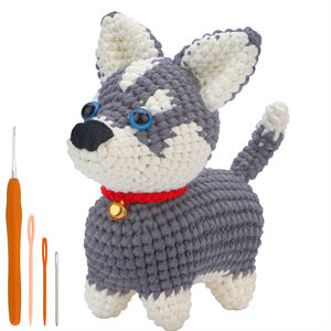 100% buatan tangan hewan kit rajutan ornamen crochet anjing - Product Image 1