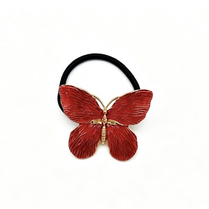 Coleteros Vintage de Mariposa con Doble Esmalte Verde y Contorno Dorado, Elegantes Accesorios Diarios para el Cabello de Mujer con Diseño Natural - Product Image 3