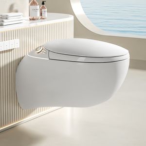 WC automatique pour salle <span class=keywords><strong>de</strong></span> bain, cuvette <span class=keywords><strong>de</strong></span> <span class=keywords><strong>toilette</strong></span> intelligente en céramique avec bidet UV - Product Image 1