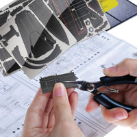 Kit de modèle 3D en métal pour avion SR-71 Blackbird de Piececool, puzzle en métal DIY, jouet d'assemblage en acier inoxydable pour adultes
