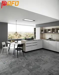 Re para muebles lacados de lujo, gabinetes de cocina con diseños modernos modulares personalizados