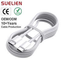 Câble de téléphone OEM TPE USB C vers USB C 1M 2M 3M Cabo 480 Mbps USB Type C 60W USB C Kabel 3A Câble de charge rapide pour iPhone Samsung