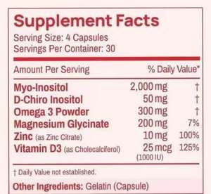 जीएमपी आईएसओ कस्टम नम निजी लेबल खुश हार्मोन मल्टीविटामिन कैप्सूल महिलाओं के लिए विटामिन डी-चिरो इंनोसिटोल वयस्कों के लिए - Product Image 2