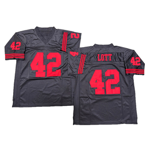 Maglia da Rugby Vintage da Uomo con Cuciture Stile Retrò Steve Young Joe Montana Deion Sanders Ricky Watters Roger Craig Ronnie Lott Taglie S - 3XL - Product Image 5